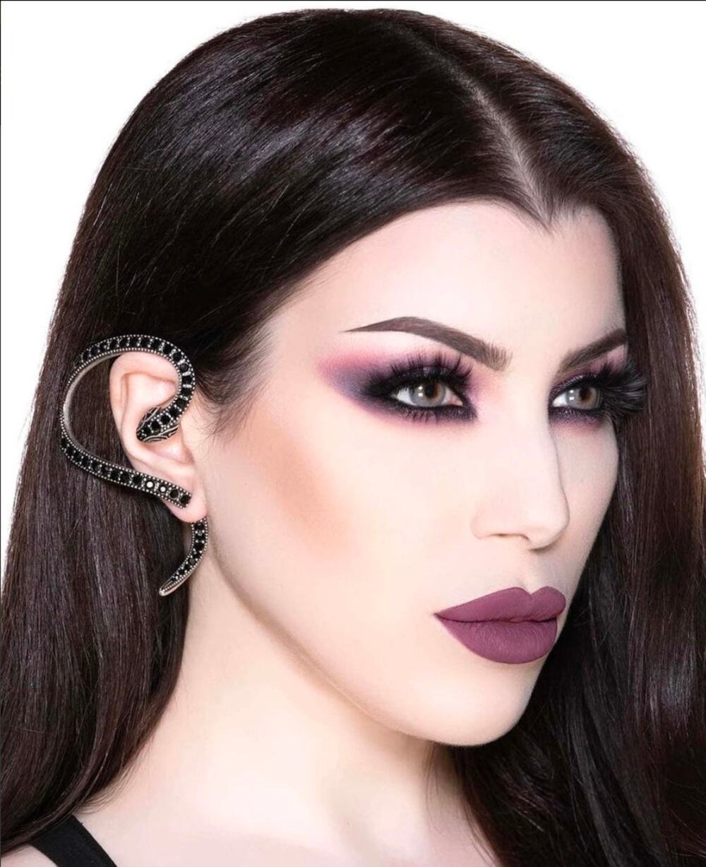 KILLSTAR Temptation Snake Serpent Statement Earring Silver Tone NWOT Left